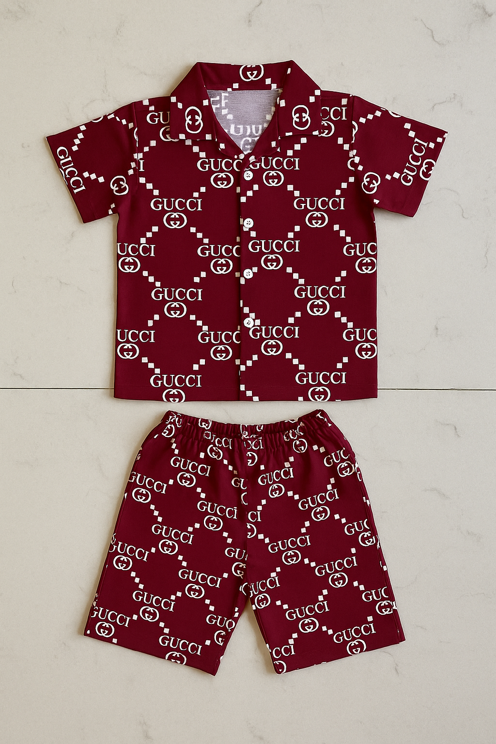 Premium Quality Baby Boy/Girl Summer Co-ord Suit - Maroon GG